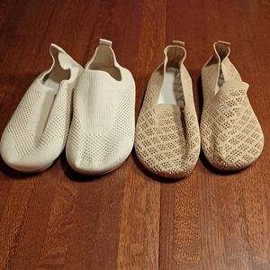 Women's Slip On Loafer Flats Bundle Of 2